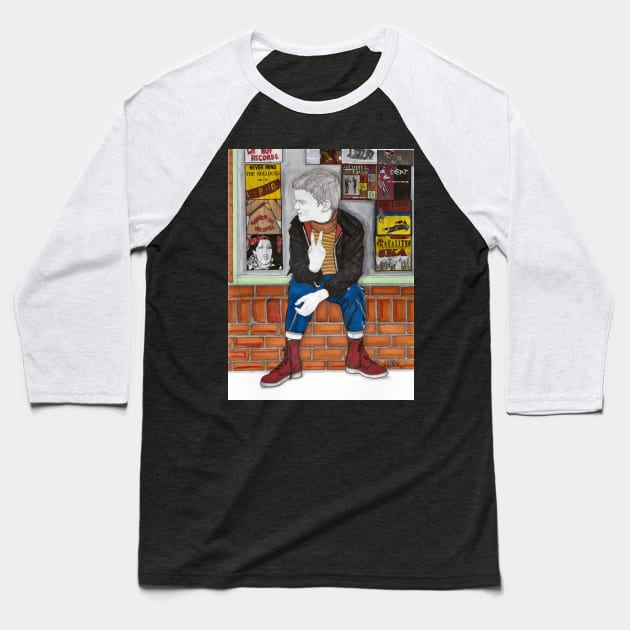 Little Skinhead Baseball T-Shirt by paulnelsonesch